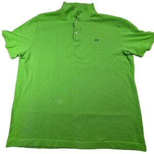 Lacoste Regular Fit Lime Green Polo, Mens 3XL